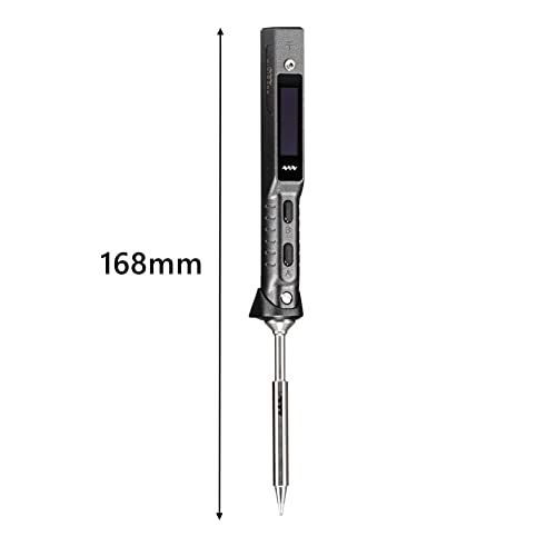 NovelLife Original TS101 Elektrisches Lötkolben Set Einstellbare Temperatur Smart Digital Bildschirm Display mit TS B2 Lötspitze XT60 Netzkabel USB Typ C Kabel 24V 3A Netzteil TS100 Upgrade