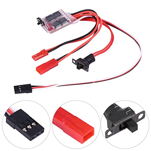 Dilwe RC Auto ESC, 20A Brushed PCB Elektronischer Drehzahlregler mit Bremse für RC Auto / Boot Fernbedienung Ersatzteil Zubehör