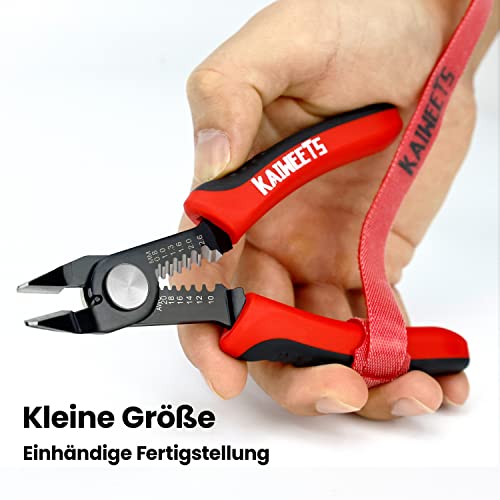 Seitenschneider, KAIWEETS 2-in-1 Schneidezange und Abisolierzange, Präzisionszange Electronics für Kleinstarbeiten und Platinen.
