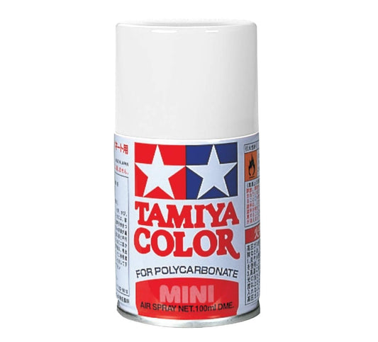 TAMIYA 86057 PS-57 Perleffekt Weiss Polycarbonat 100ml - Sprühfarbe für Plastikmodellbau, Modellbau und Bastelzubehör, Sprühfarben für den Modellbau