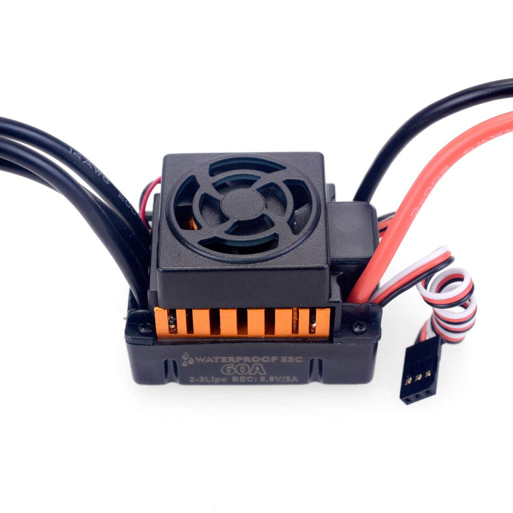 DollaTek wasserdichter bürstenloser F540 3300KV RC-Automotor mit 60A ESC-Set für 1/10 RC-Car