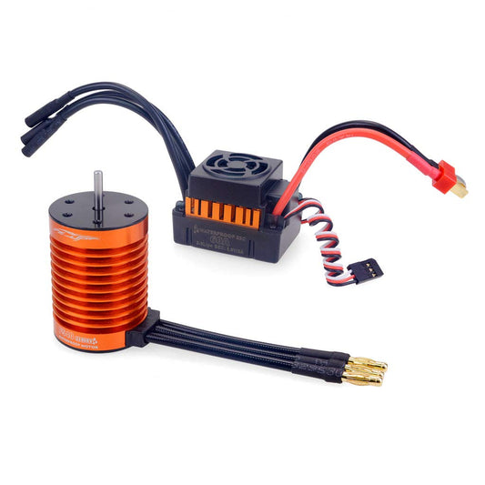 DollaTek wasserdichter bürstenloser F540 3300KV RC-Automotor mit 60A ESC-Set für 1/10 RC-Car