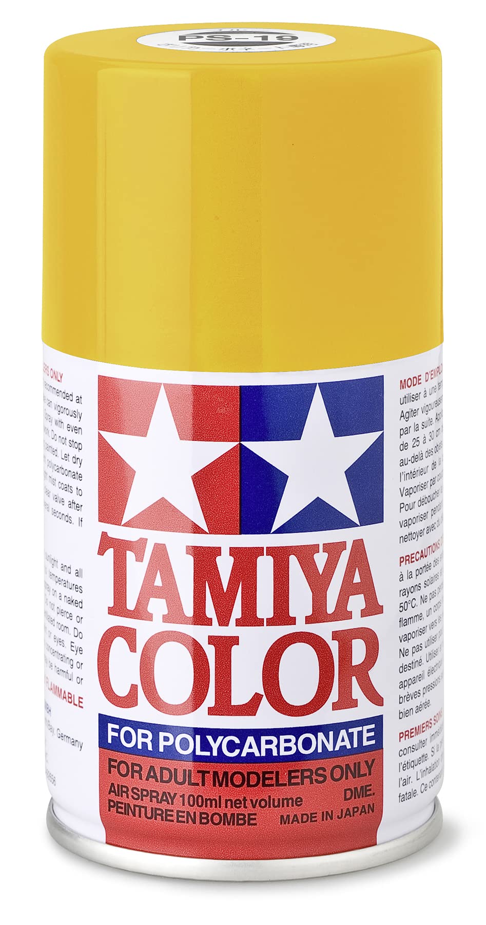 TAMIYA 86019 PS-19 Camelgelb Polycarbonat 100ml - Sprühfarbe für Plastikmodellbau, Modellbau und Bastelzubehör, Sprühfarben für den Modellbau